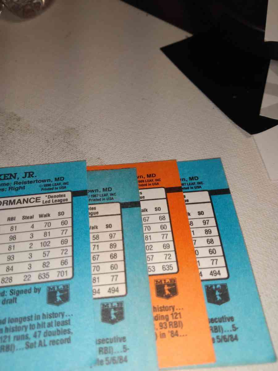 Donruss lot of four Cal ripken Jr era cards - Alicia, Arkansas - FleaMarketBay