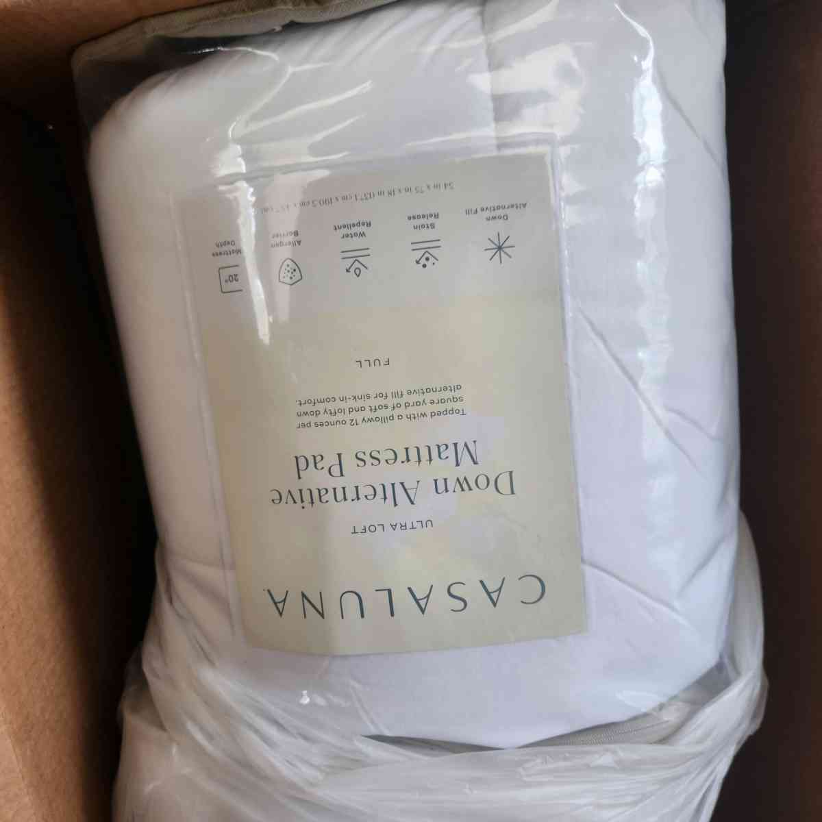 full Size down alternative mattress pad  2 available - San Diego, California - FleaMarketBay