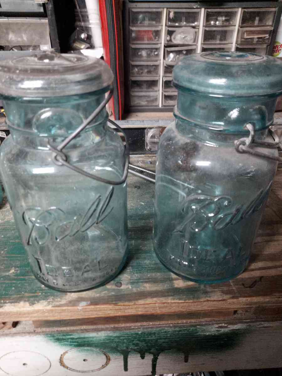 2 1908 ball fruit jars - Frankfort, Indiana