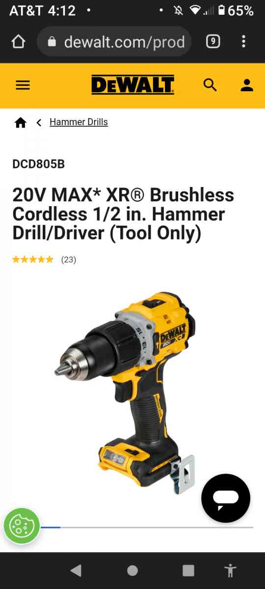 DEWALT 20V MAX XR 33spd HAMMER DRILL - Sebastian, Florida - FleaMarketBay