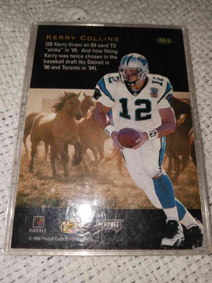 Kerry Collins 96 Playoffs card - Rogersville, Tennessee - FleaMarketBay