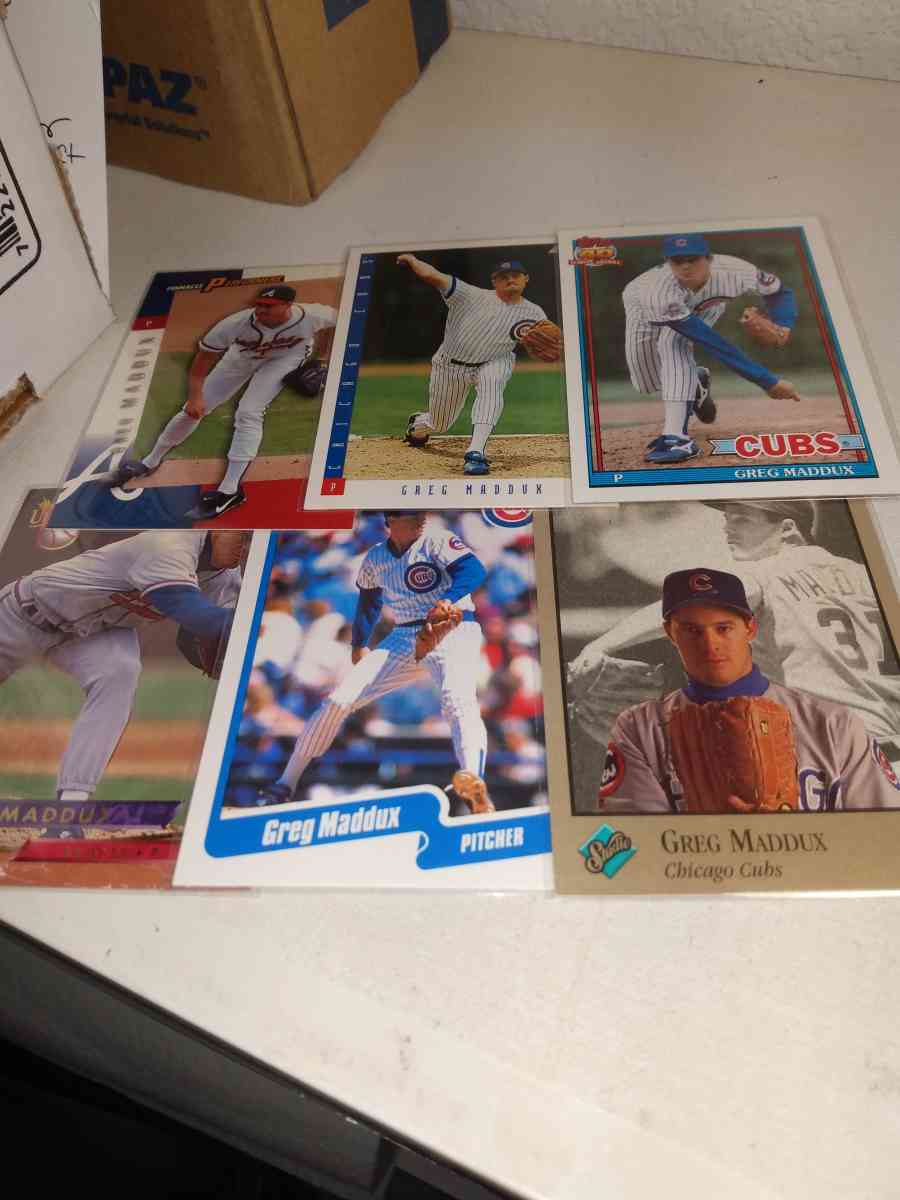 six card lot Greg maddux