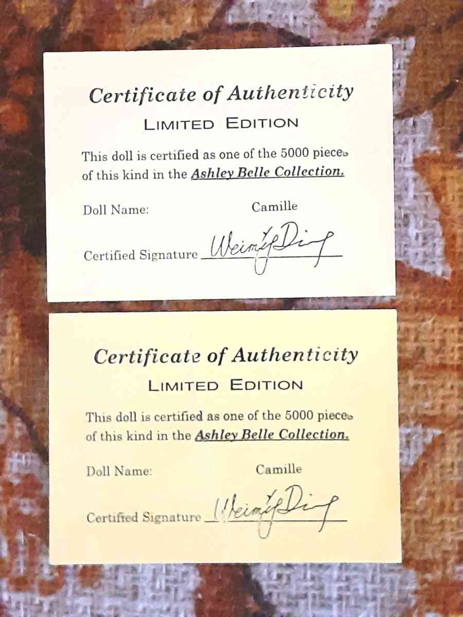 Ashley Belle Porcelain Keepsake Doll - Corpus Christi, Texas - FleaMarketBay