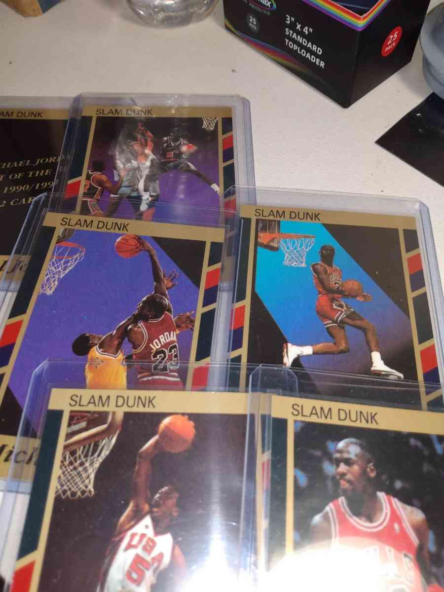 b91 through 1992 special card slam dunk cards Michael Jordan