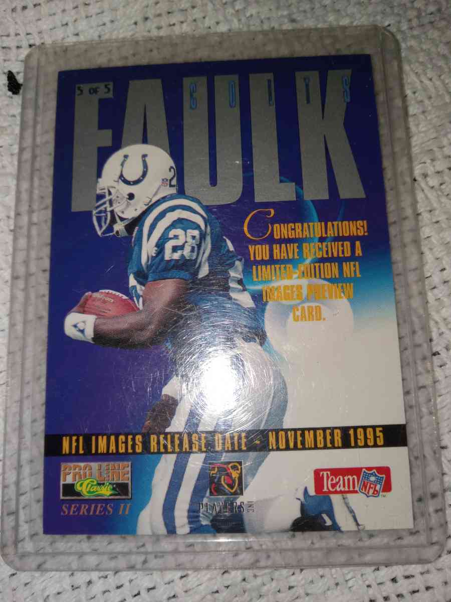 Marshall Faulk images preview card liited edition - Rogersville, Tennessee - FleaMarketBay