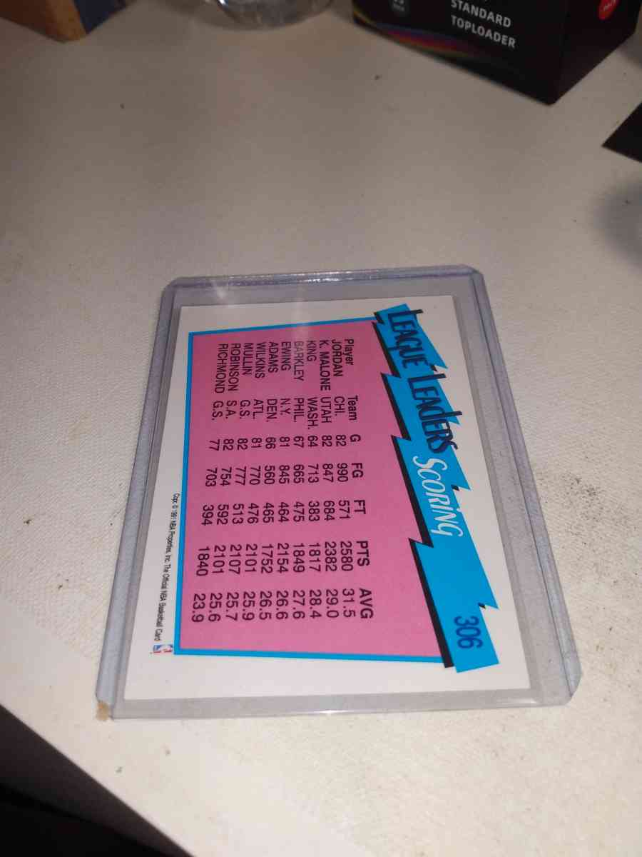 1991 NBA hoops League leader in scoring Michael Jordan and K - Alicia, Arkansas - FleaMarketBay
