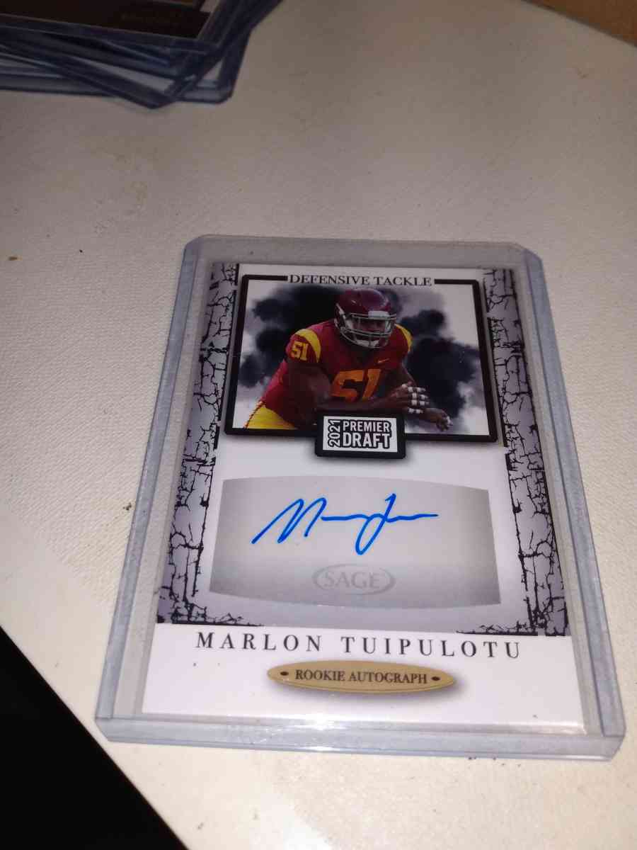 sage 2021 rookie card Marlon tuipulotu