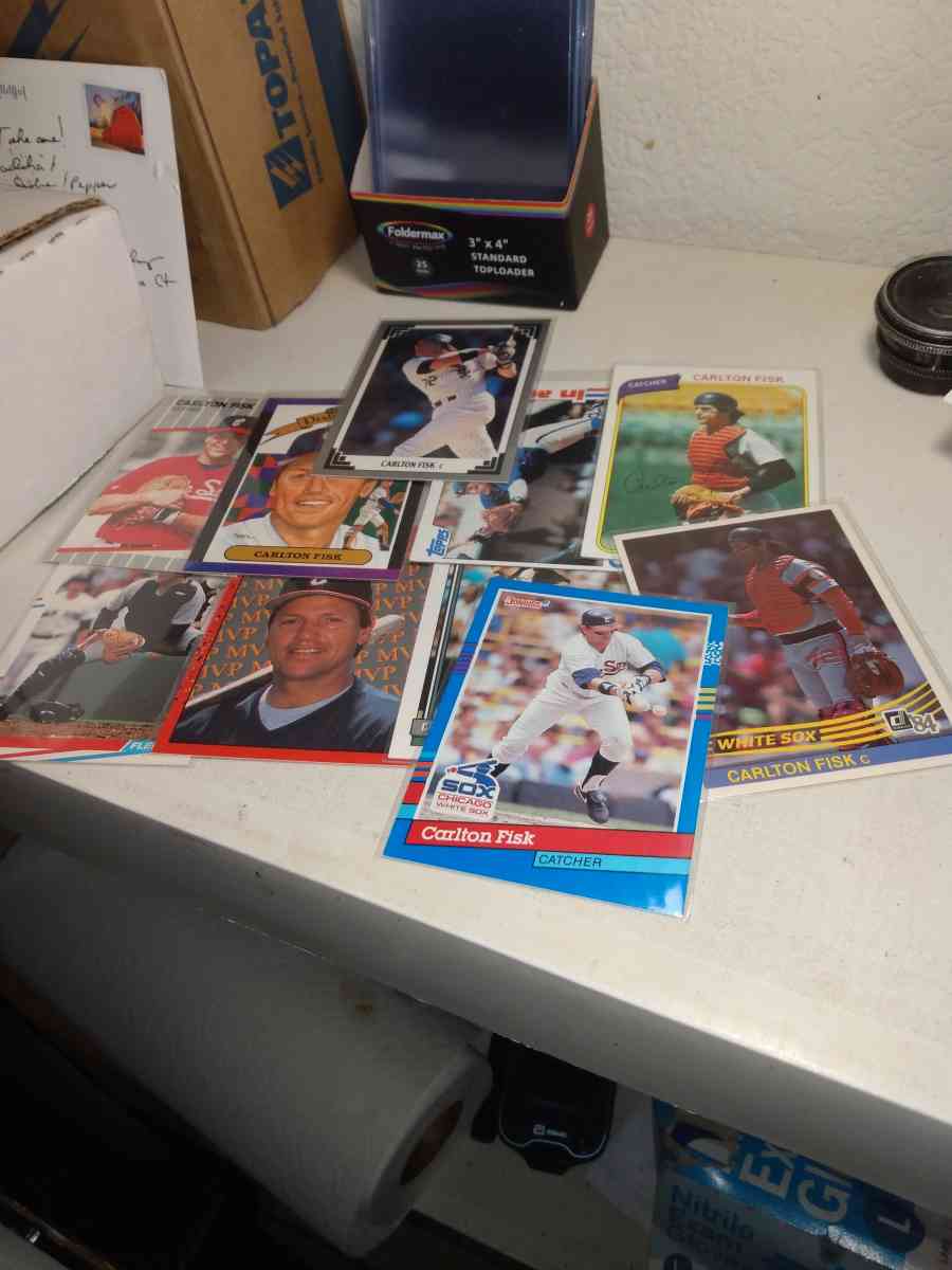 10 card lot Carlton Fisk - Alicia, Arkansas - FleaMarketBay