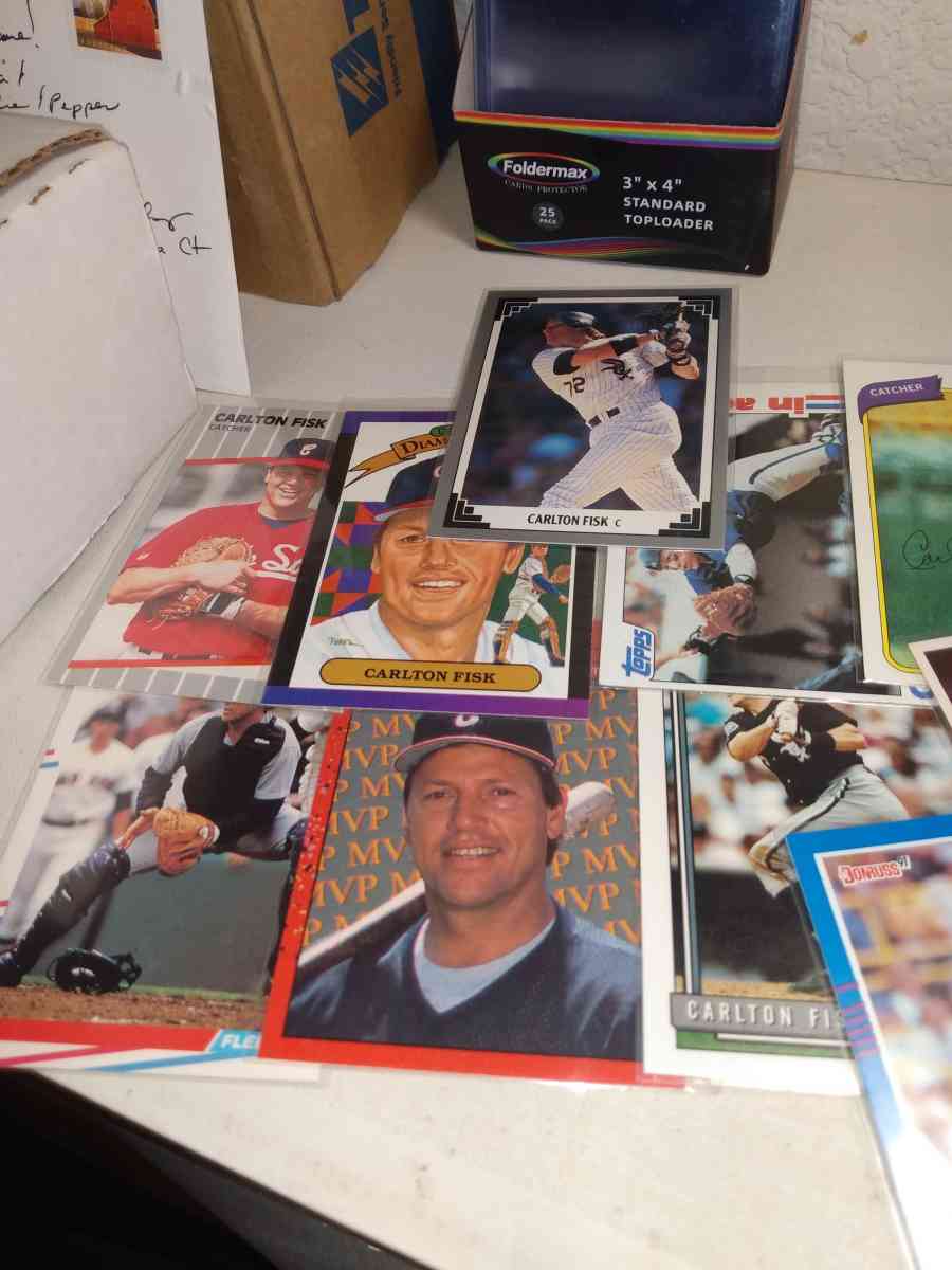 10 card lot Carlton Fisk - Alicia, Arkansas - FleaMarketBay