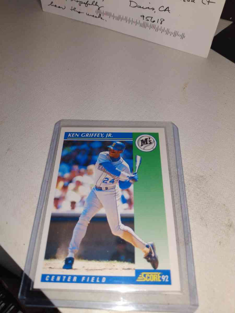 1992 score card number one Ken Griffey Jr