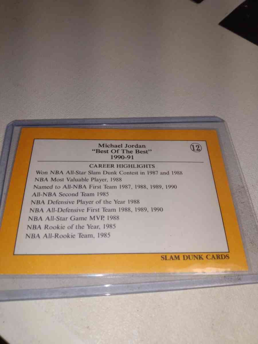 1991 1992 Michael Jordan slamming - Alicia, Arkansas - FleaMarketBay