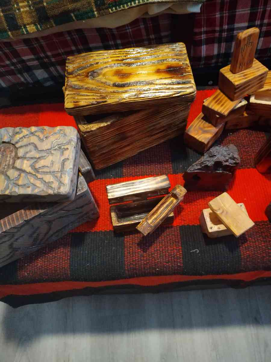 wood jars and boxes - Boise, Idaho - FleaMarketBay