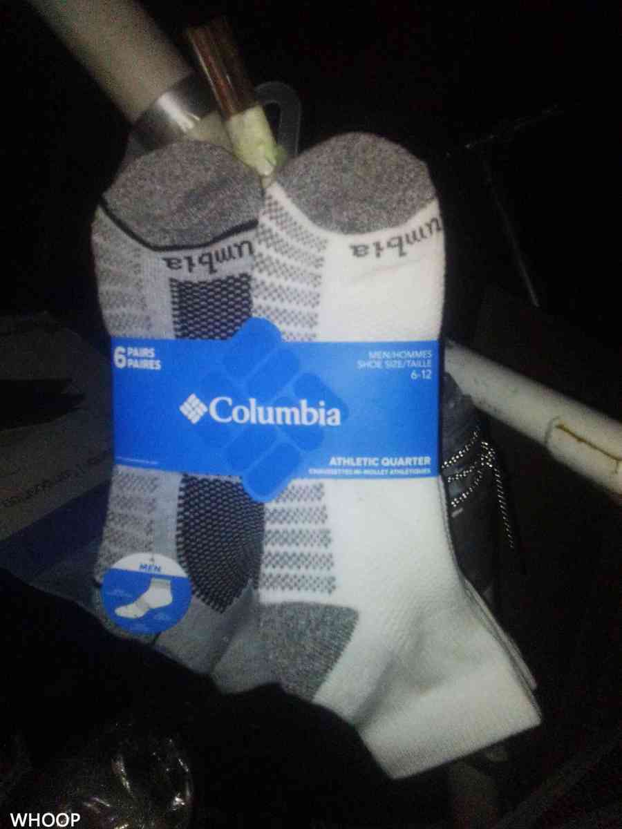 6 Pair of Columbia socks size 6 to 12 - North Fort Myers, Florida