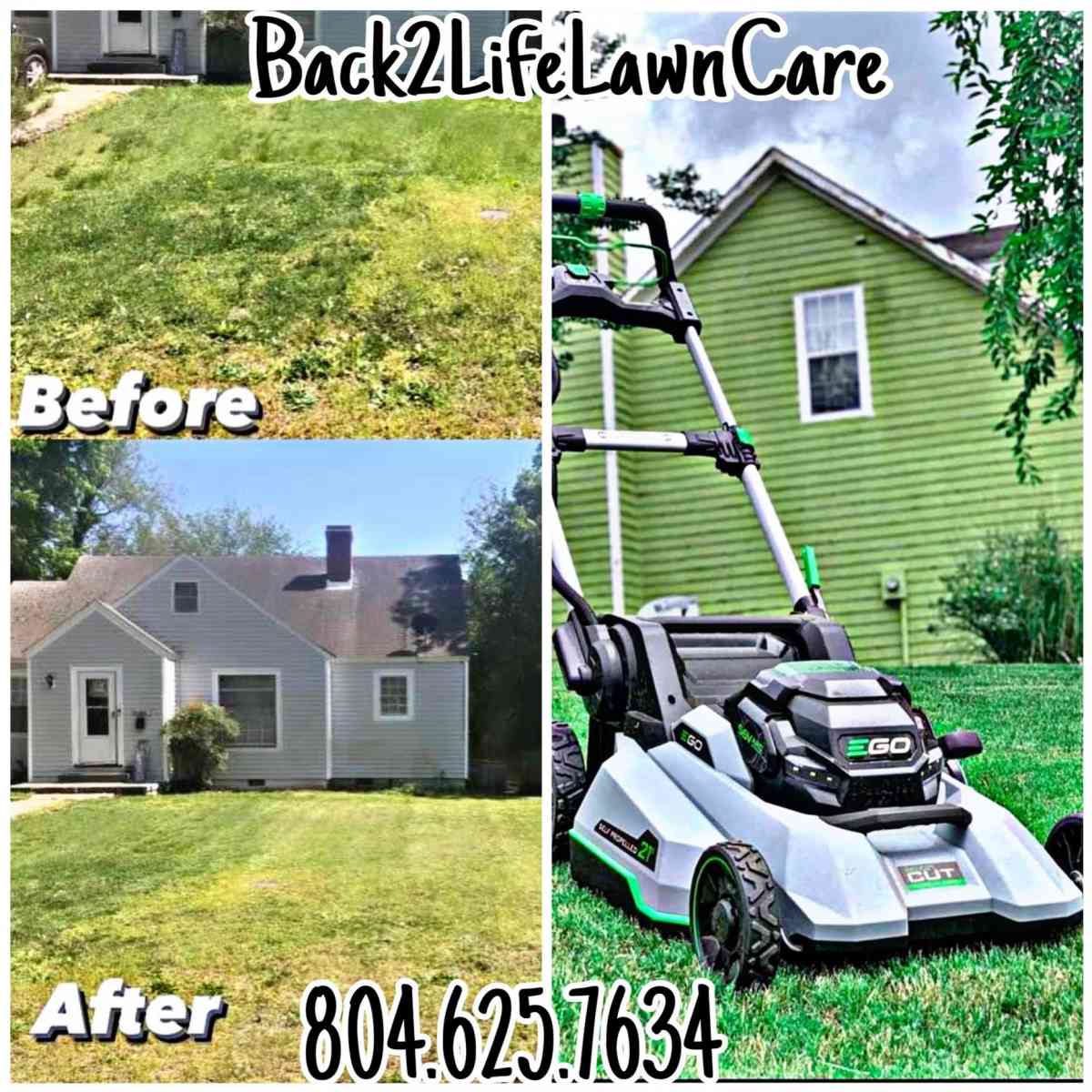 Mowing lawns - Richmond, Virginia