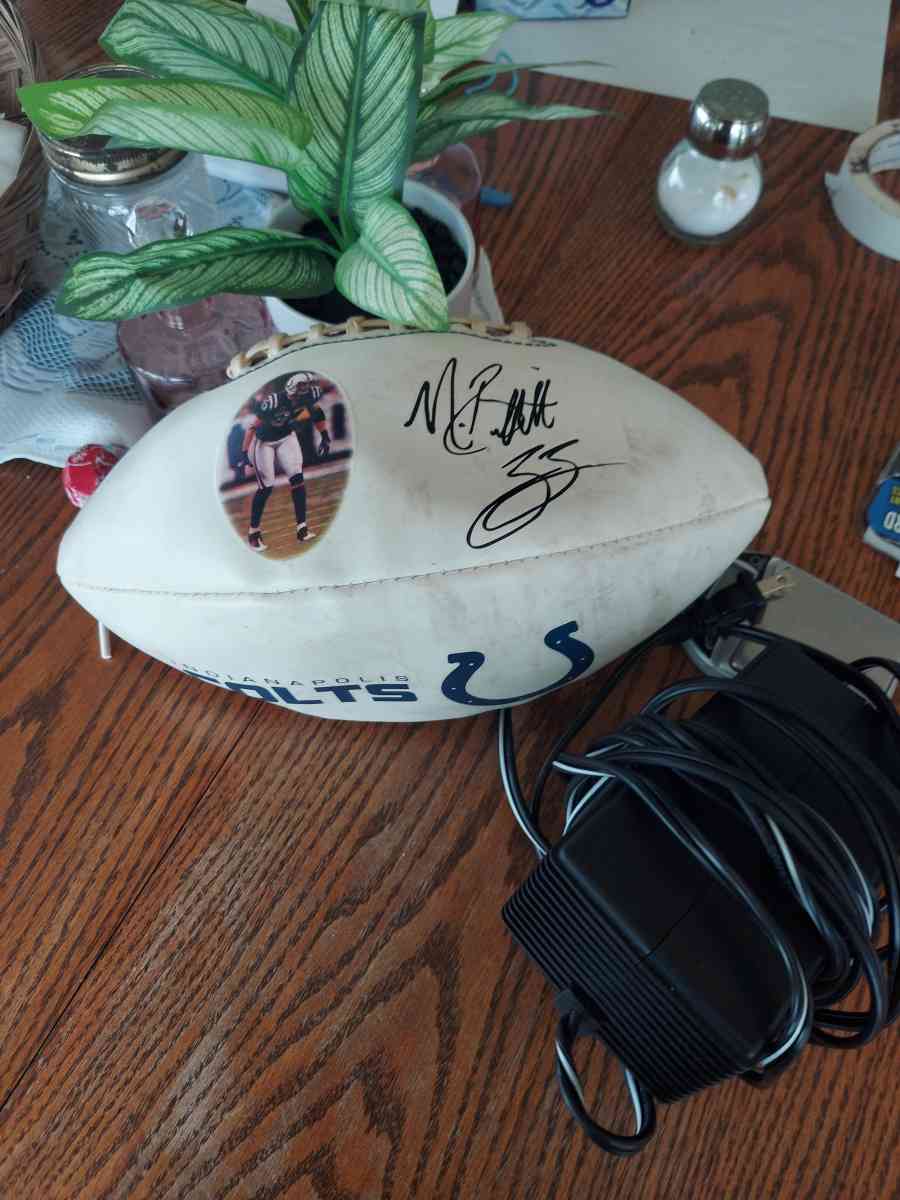 autographed Colts football - Frankfort, Indiana