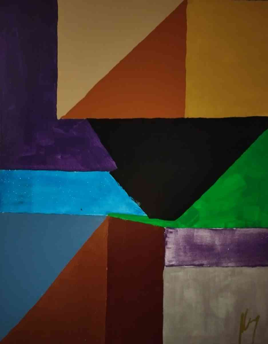 abstract painting on canvas 16inches by twenty - Pharr, Texas - FleaMarketBay