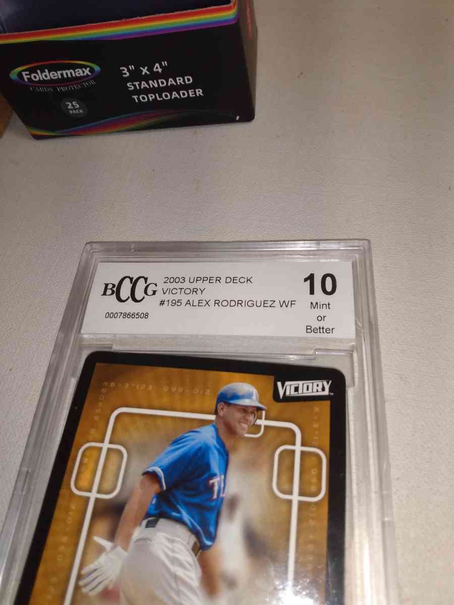 2003 upper Deck victory Alex Rodriguez bccg mint 10 grade - Alicia, Arkansas - FleaMarketBay