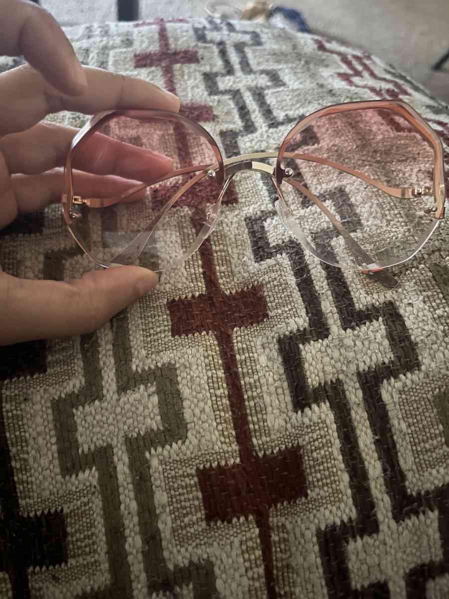 peach to pink sunglasses - Davis, California