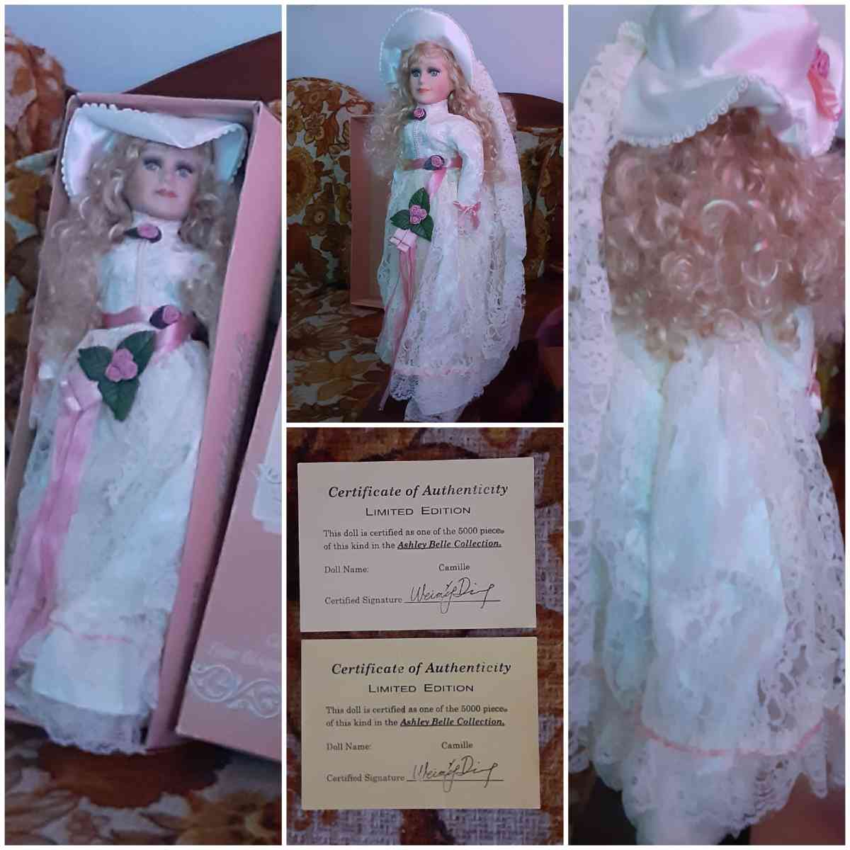 Ashley Belle Porcelain Keepsake Doll - Corpus Christi, Texas - FleaMarketBay
