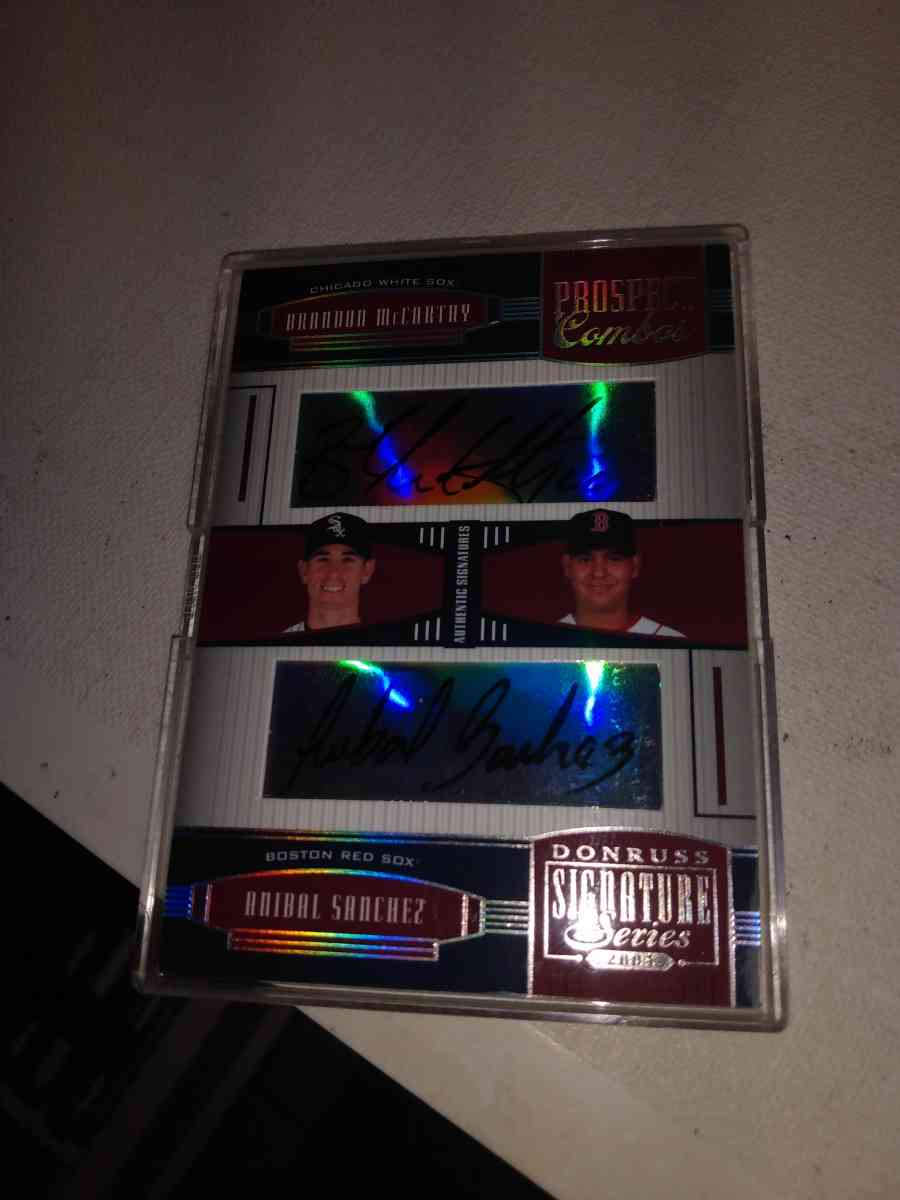 2005 donruss dual autographs prospect combos Brandy McCarthy - Alicia, Arkansas - FleaMarketBay