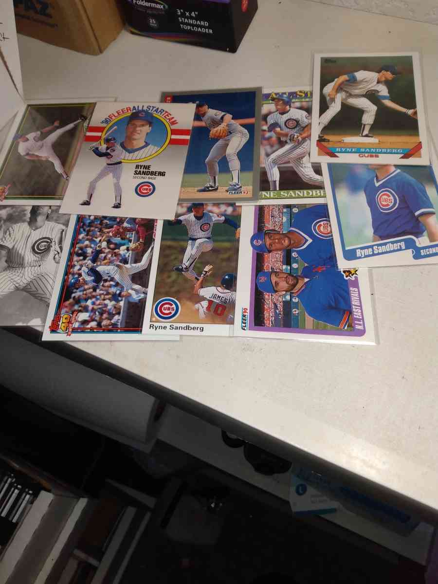 10 card lot Ryan Sandberg - Alicia, Arkansas - FleaMarketBay