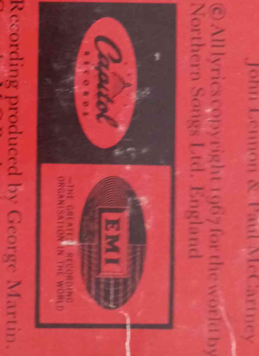 1967 Beatles Sergeant Peppers Lonely Hearts Club Record - West Covina, California - FleaMarketBay