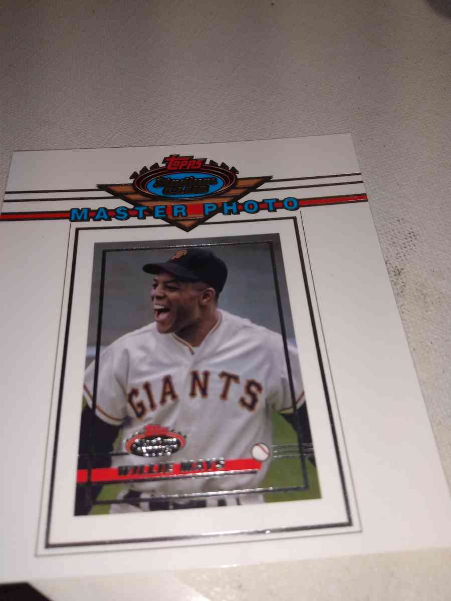 2021 stadium club Master photo Willie Mays