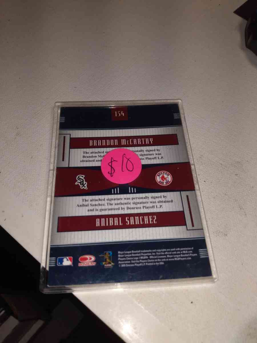 2005 donruss dual autographs prospect combos Brandy McCarthy - Alicia, Arkansas - FleaMarketBay