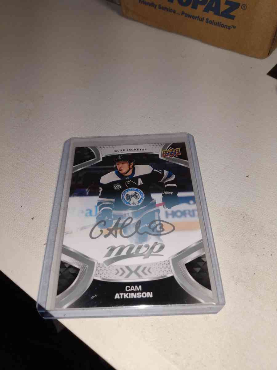 MVP upper Deck 2021 autograph Cam Atkinson