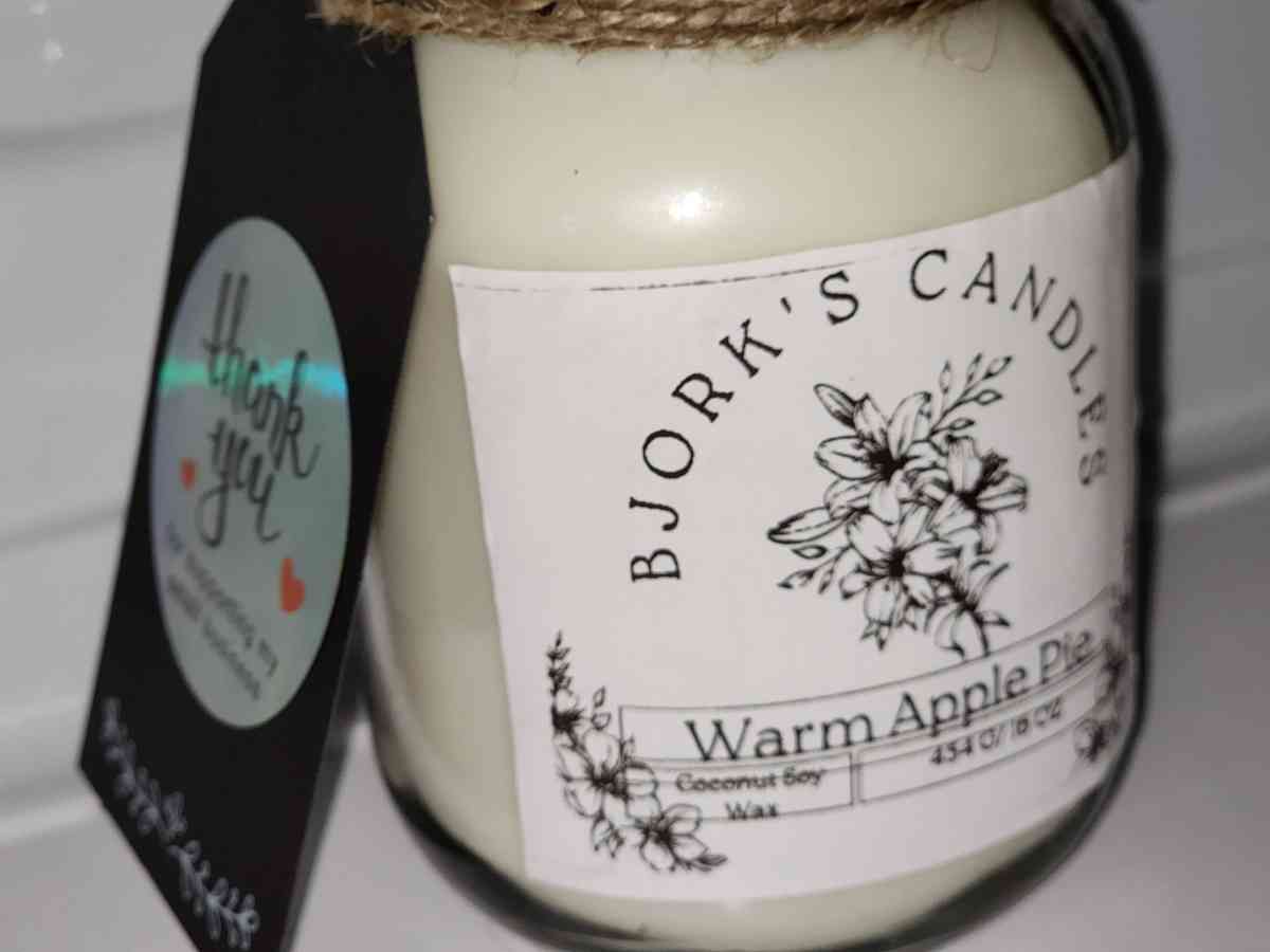 Handmade 16 oz Mason Jar candle - Valdese, North Carolina - FleaMarketBay