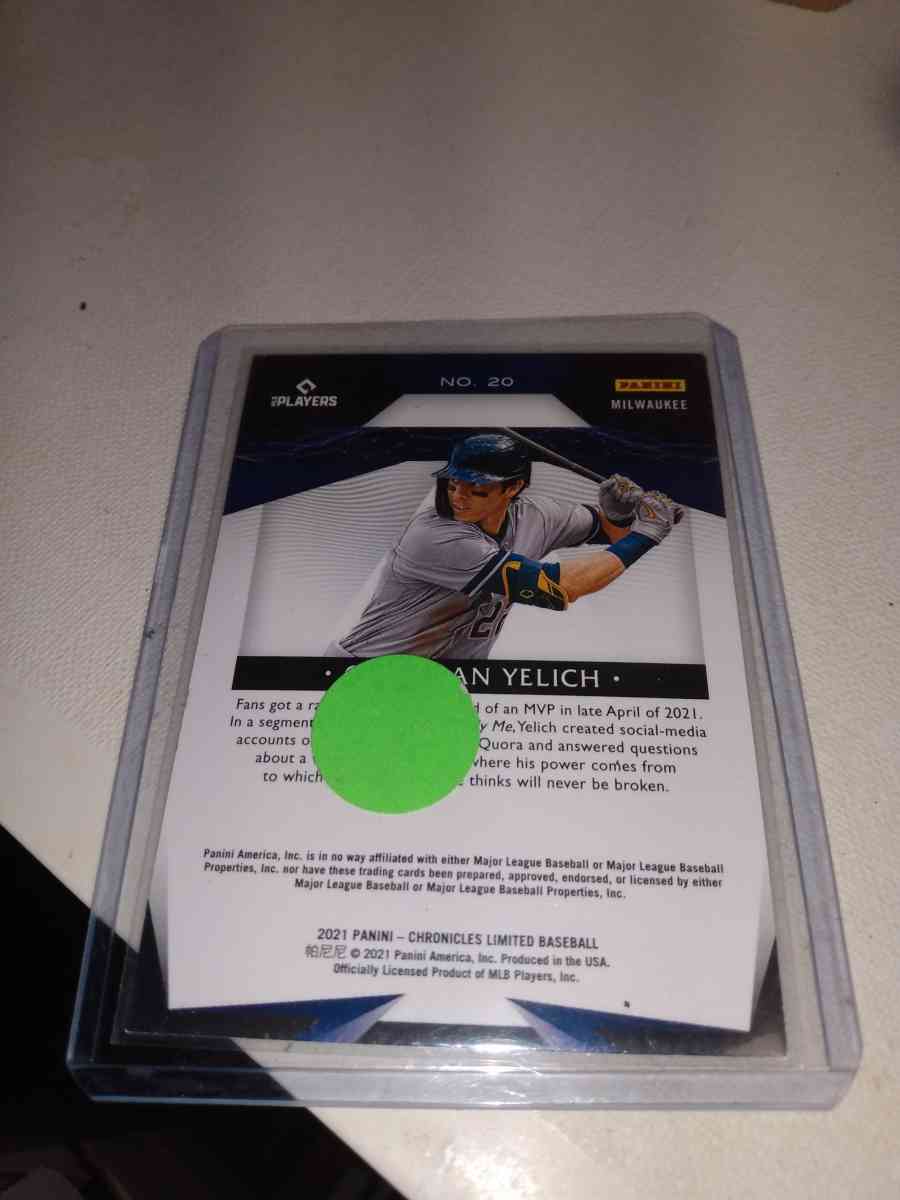 2021 panini Christian yelich limited series - Alicia, Arkansas - FleaMarketBay
