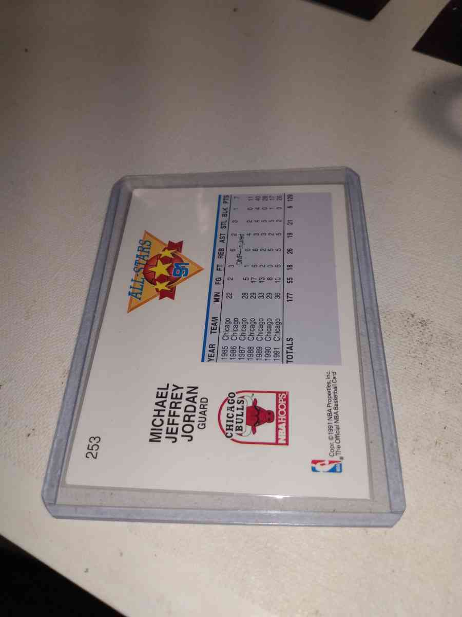 91 NBA hoops AllStar Michael Jordan - Alicia, Arkansas - FleaMarketBay