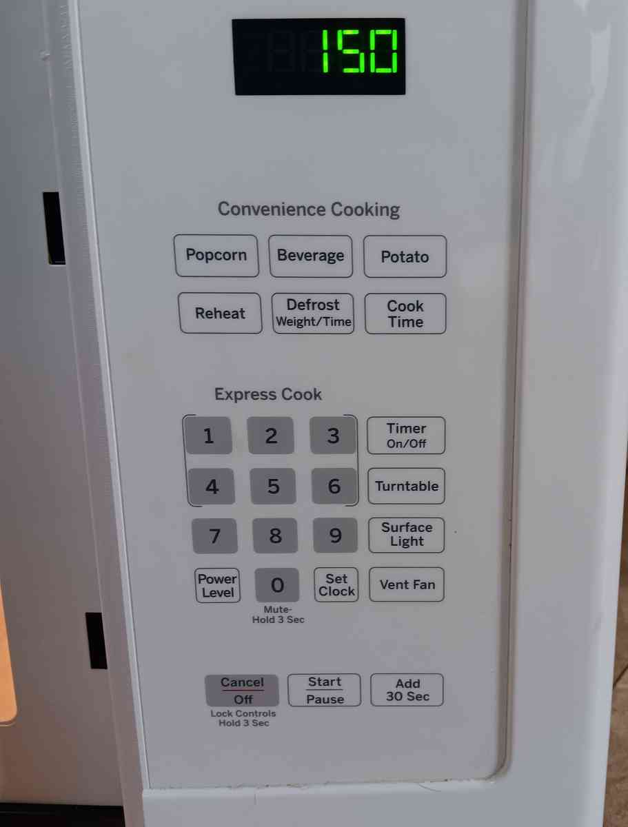 GE MICROWAVE RANGE - Wilmington, Delaware - FleaMarketBay