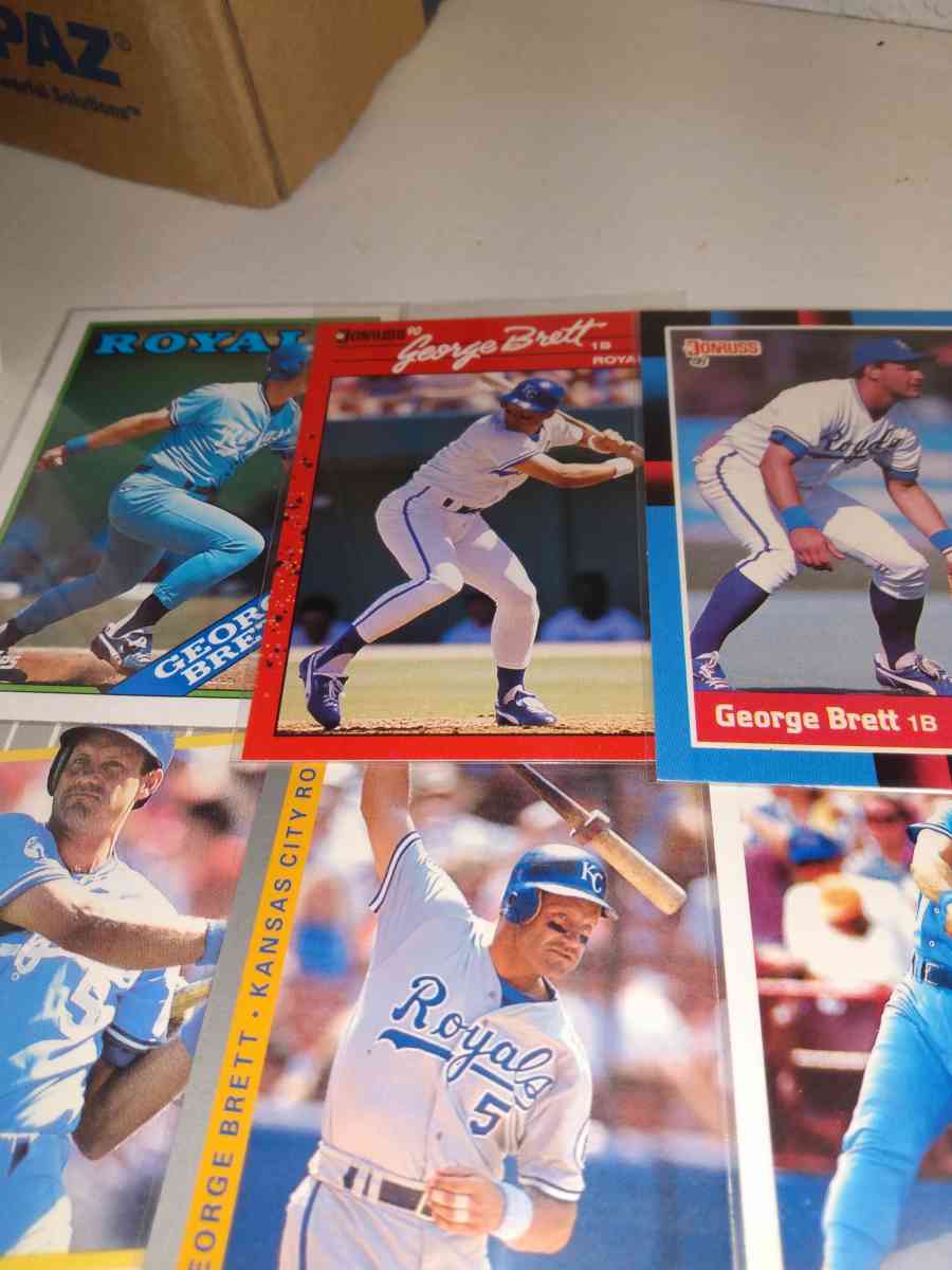 six card lot George Brett Hall of famer - Alicia, Arkansas - FleaMarketBay