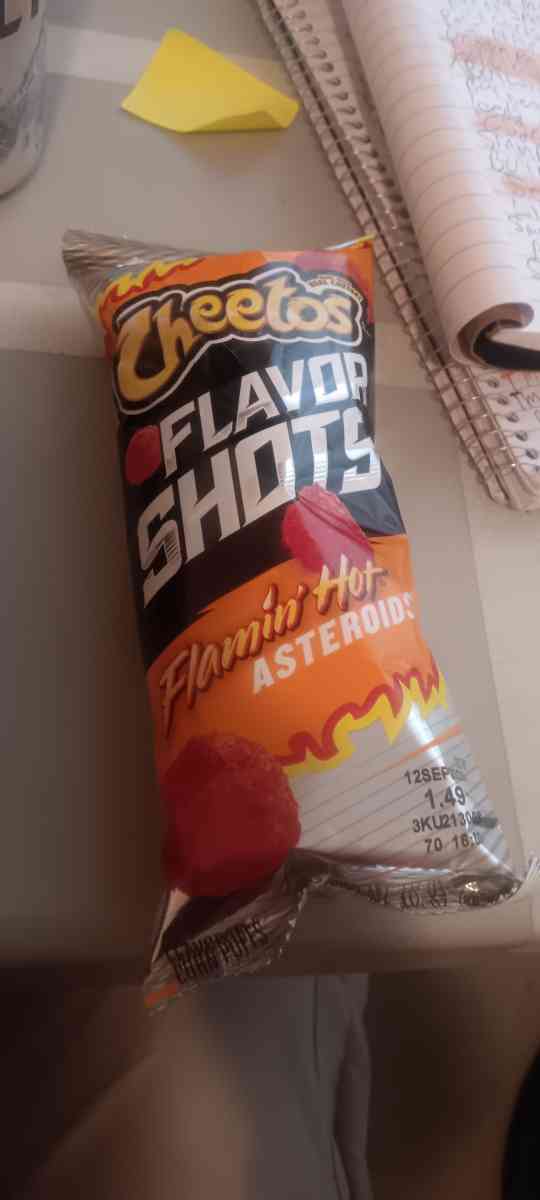 Cheetos flavor shots flamenhot asteroids - North Hollywood, California - FleaMarketBay