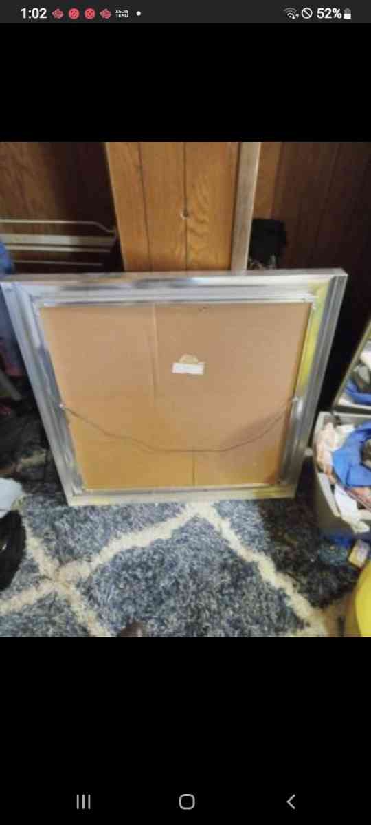 Large Metal Picture Frame - Manteno, Illinois - FleaMarketBay