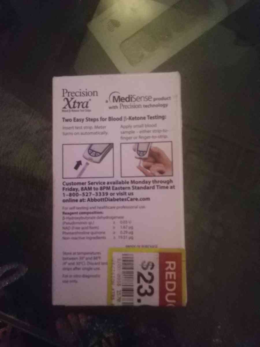 Brand new box of Precision Xtra Test Strips - Denver, Colorado - FleaMarketBay