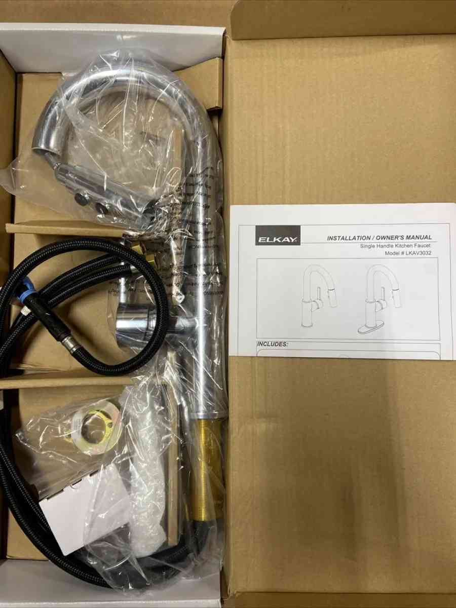 Elkay pull down kitchen faucet new open box - San Antonio, Texas - FleaMarketBay