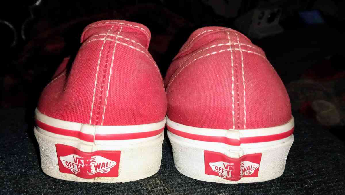 Vans Authentic off the wall carmine rose canvas shoes - Akron, Ohio - FleaMarketBay