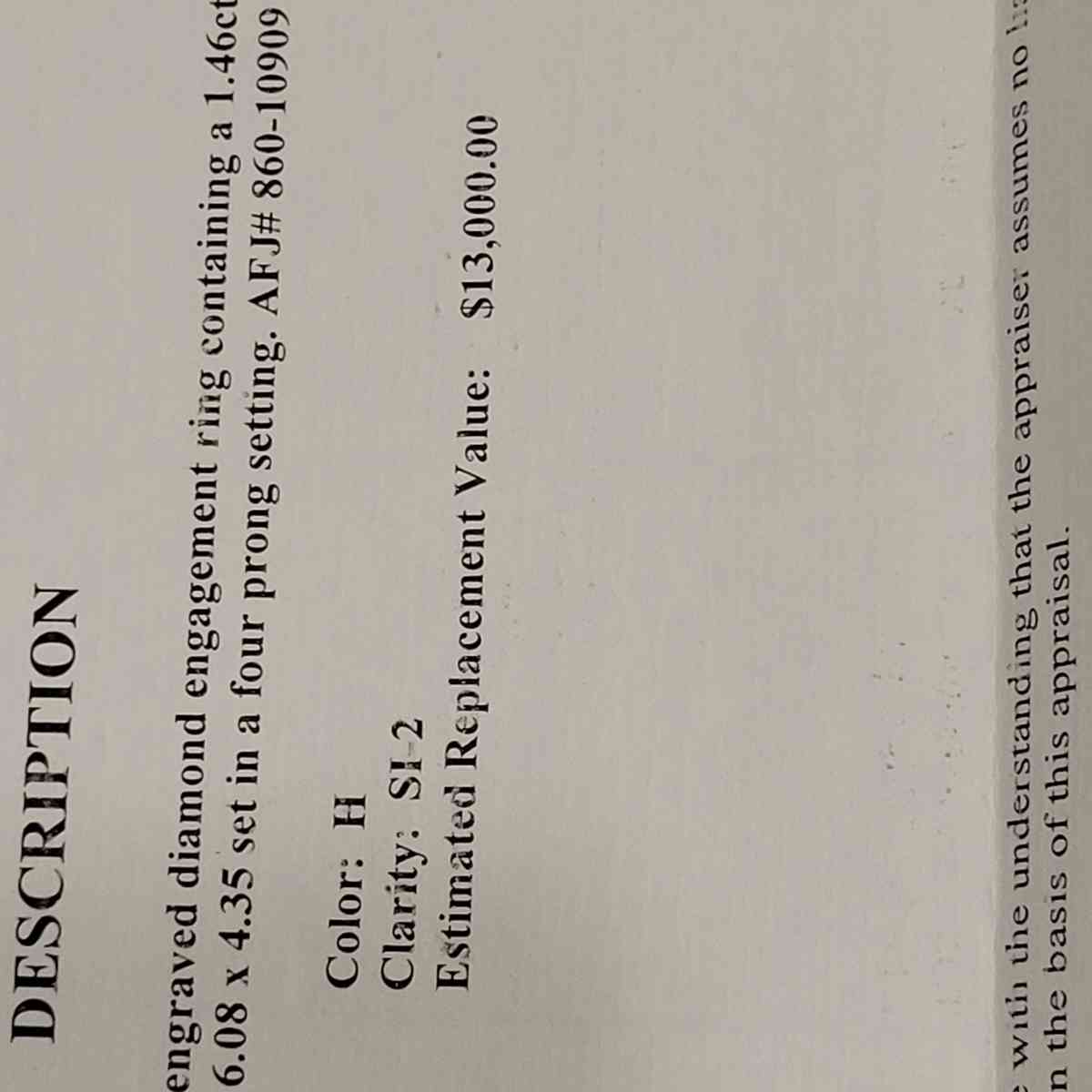 146 Caret Princess Cut Engagement Ring With Apprised - Houston, Texas - FleaMarketBay