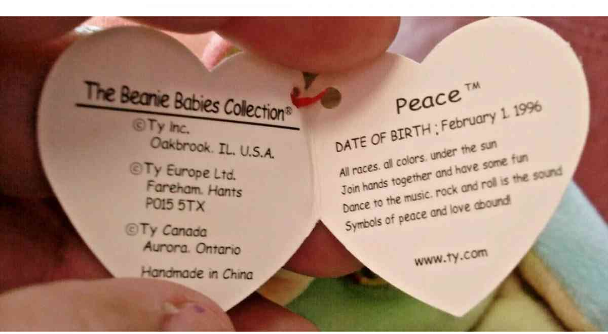 Ty beanie baby Peace - Easley, South Carolina - FleaMarketBay