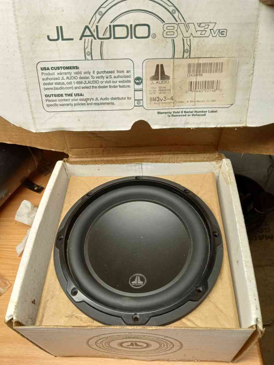 8 JL audio subwoofer 8W3v3 4 - Konawa, Oklahoma - FleaMarketBay