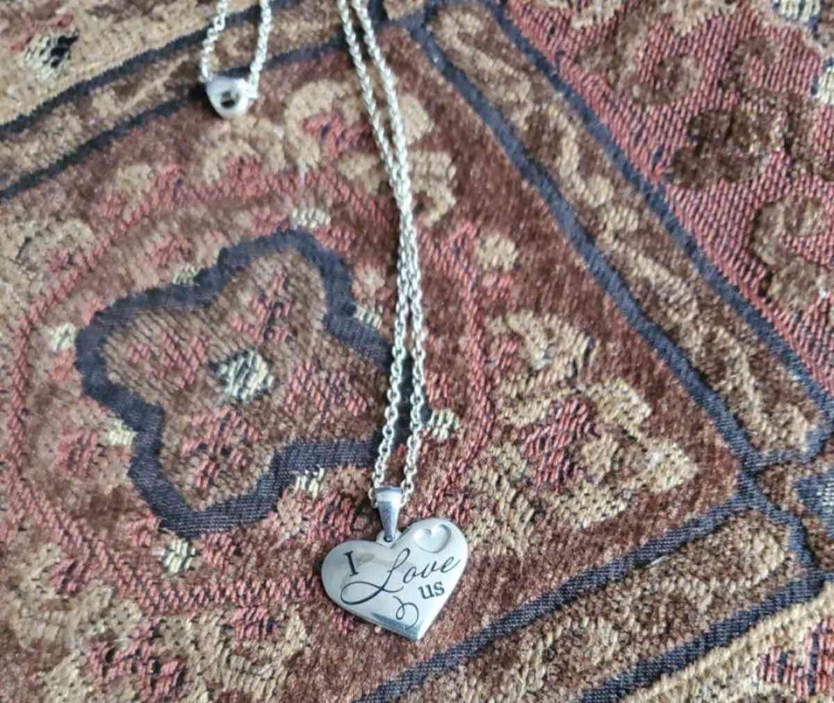 I Love Us Heart Shaped Necklace - Cross Hill, South Carolina - FleaMarketBay