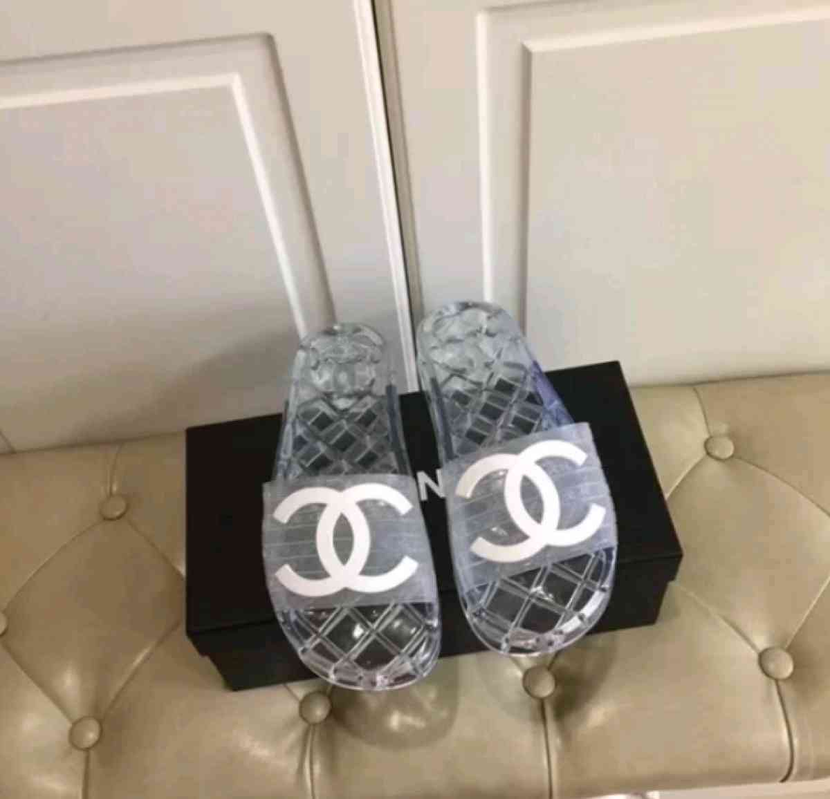 Chanel Luxury Brand Beach Slides - Anaheim, California