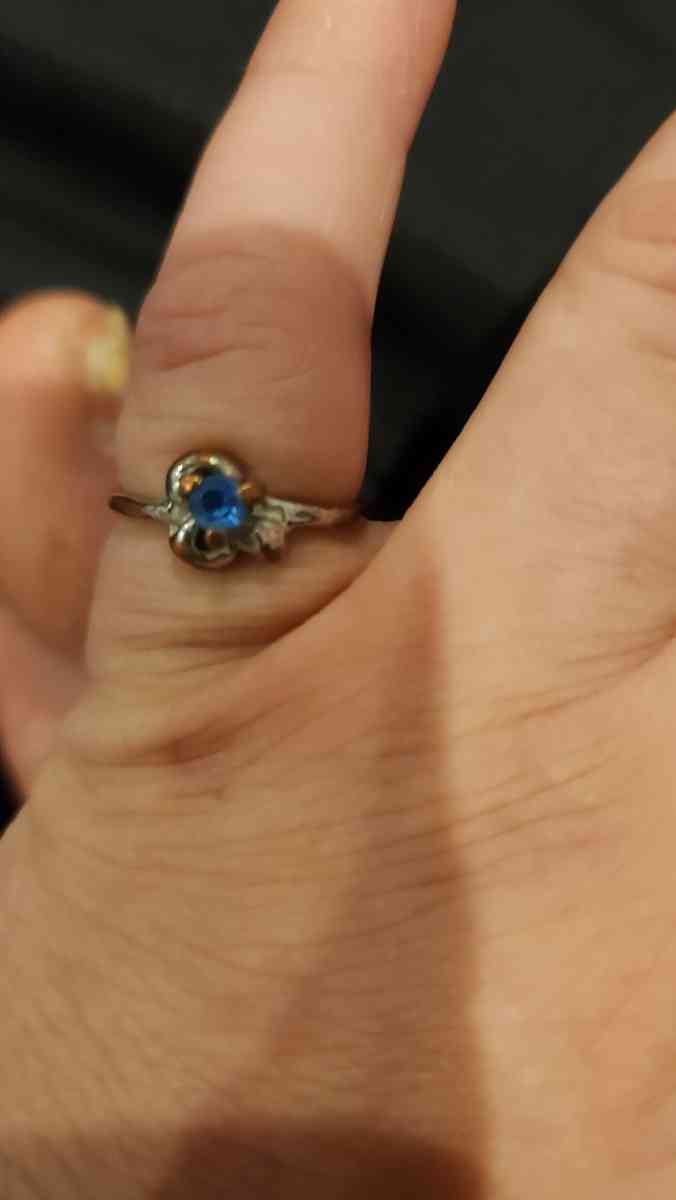 Topaz flower ring with plated gold - Hawley, Pennsylvania