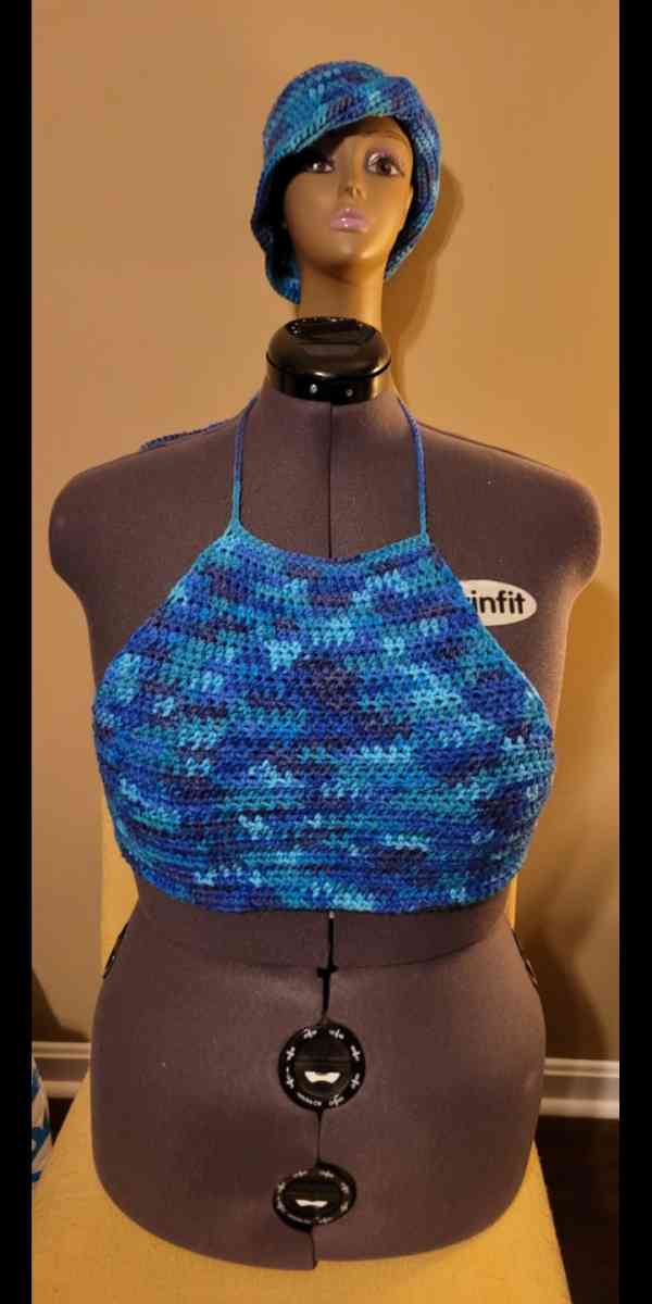 Handmade Crochet Halter Tops and Bucket Hats - Jeffersonville, Indiana - FleaMarketBay