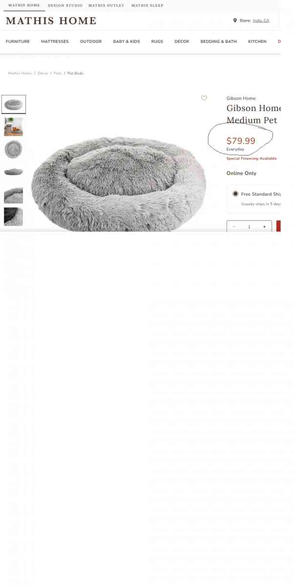 30 inches pet bed - Monterey Park, California - FleaMarketBay