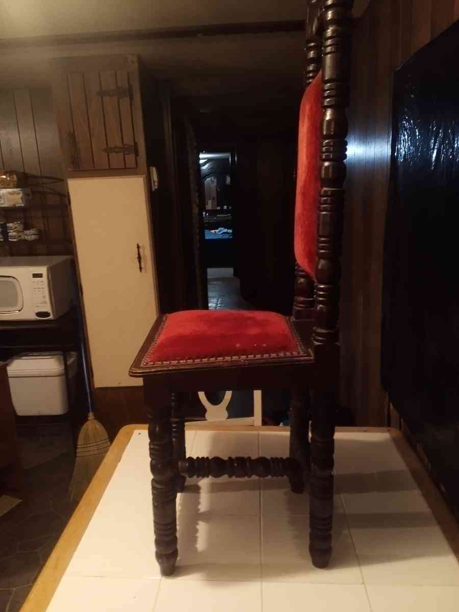 Antique Jacoben Gothic carved high back chair - Jackson, Louisiana - FleaMarketBay