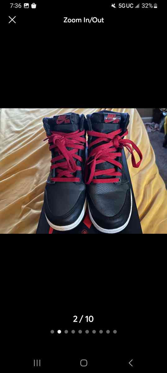 Jordan 1 retro high satin black gym red black - Camby, Indiana