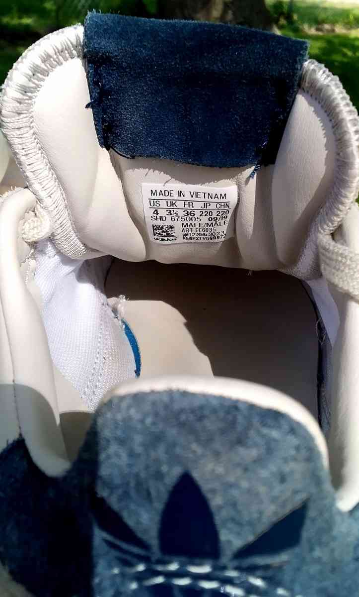 Adidas SuperSports Colligate Clear Brown Navy Shoes - Belleville, Illinois - FleaMarketBay